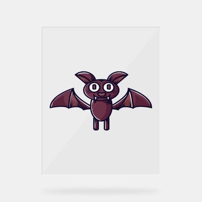 Halloween Bat             Acrylic Sign (Front)