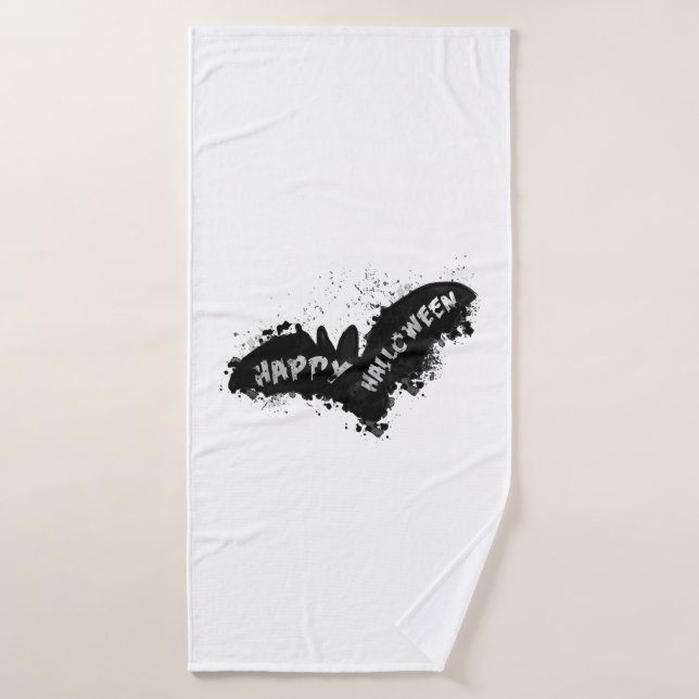 Halloween Bat     Bath Towel (Bath Towel)
