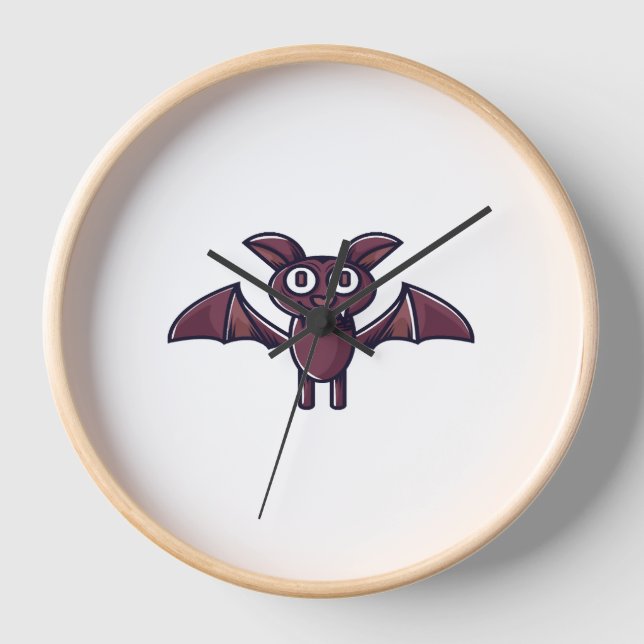 Halloween Bat             Clock (Front)