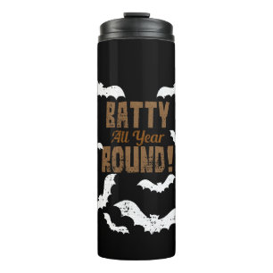 Halloween bat costume thermal tumbler