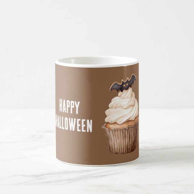 Halloween Bat Cupcake Coffee Mug (Center)