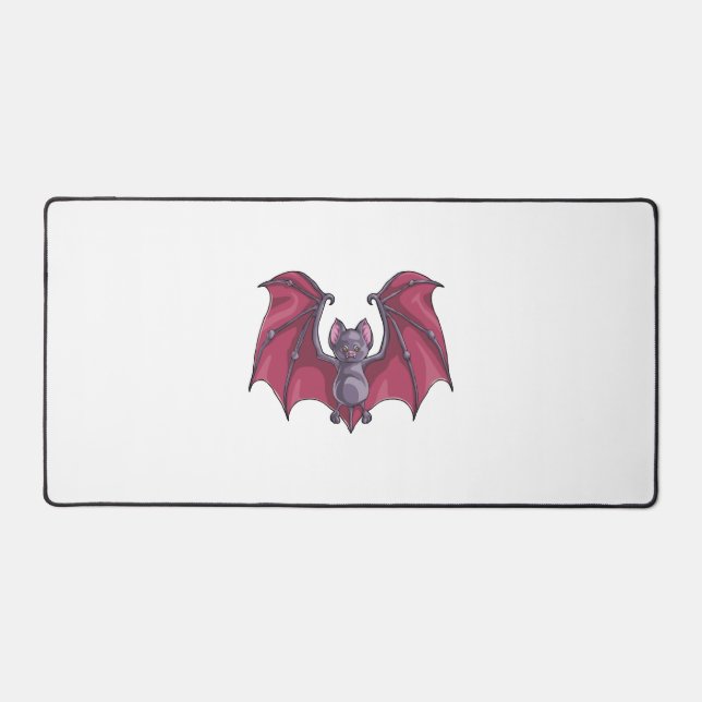 Halloween Bat Desk Mat (Front)