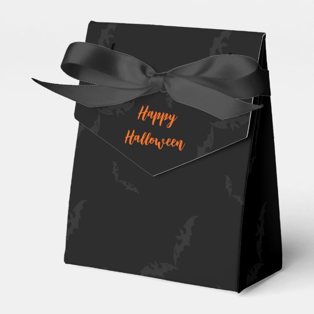 Halloween/bat  favour box (Front Side)