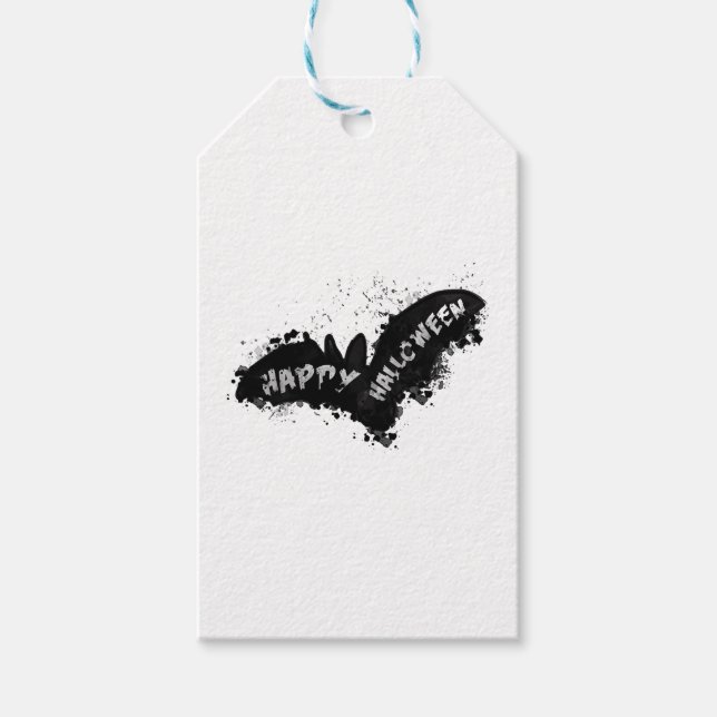 Halloween Bat     Gift Tags (Front)