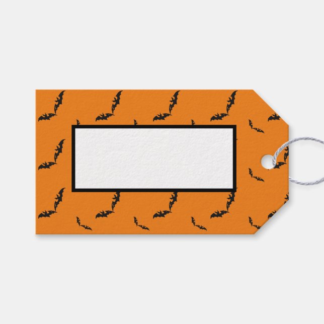 Halloween/bat  gift tags (Front (Horizontal))