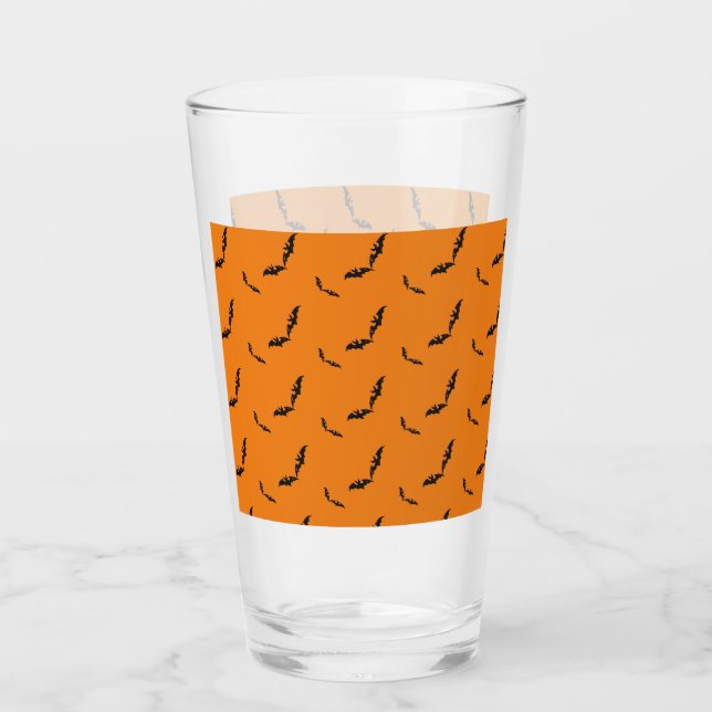 Halloween/bat Glass (Front)