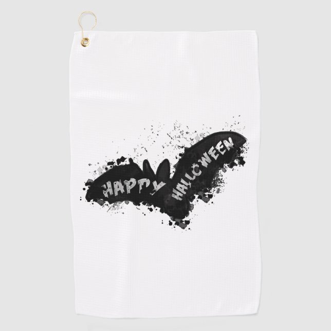 Halloween Bat     Golf Towel (Front)