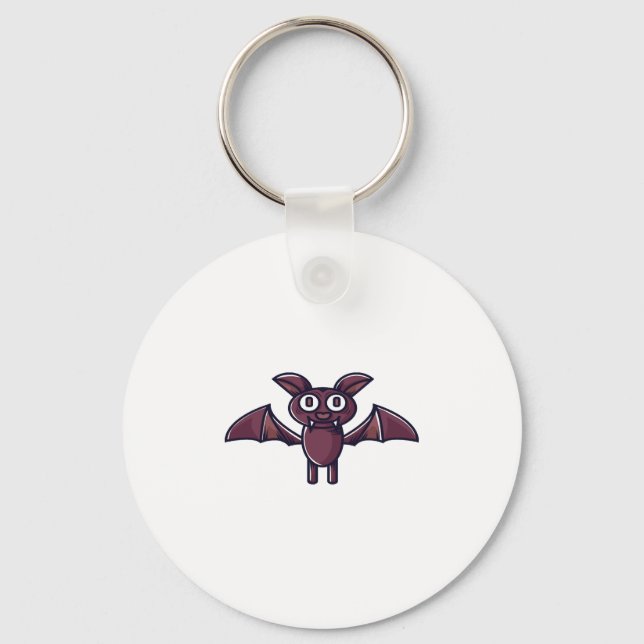 Halloween Bat             Key Ring (Front)