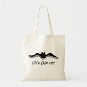 Halloween Bat, Let's Hang Out Tote Bag