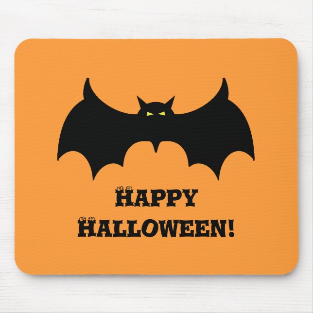 Halloween Bat Mouse Pad (Front)