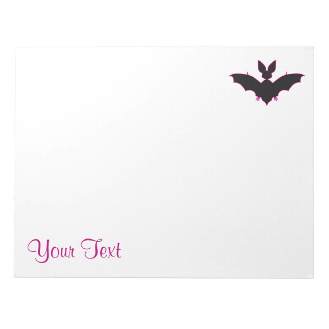 Halloween Bat Notepad (Front)