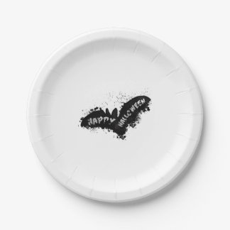 Halloween Bat     Paper Plate