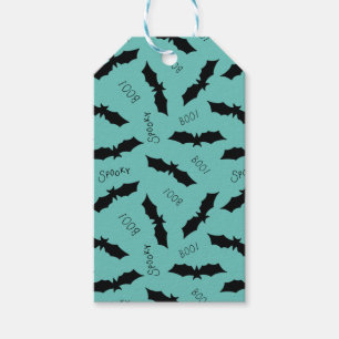 Halloween Bat pattern Gift Tags