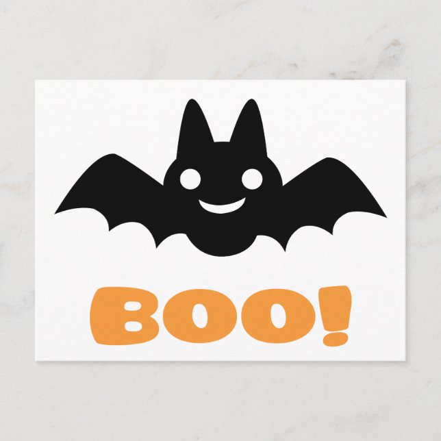 Halloween Bat Postcard (Front)