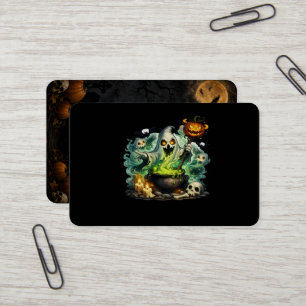 Halloween Bat Pumpkin Spooky Sticker – Cute Creepy Business Card