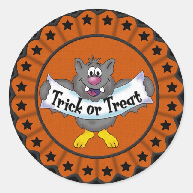 Halloween Bat Sticker (Front)