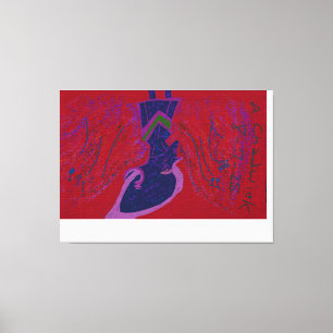 Halloween Bat Stretched Canvas Print