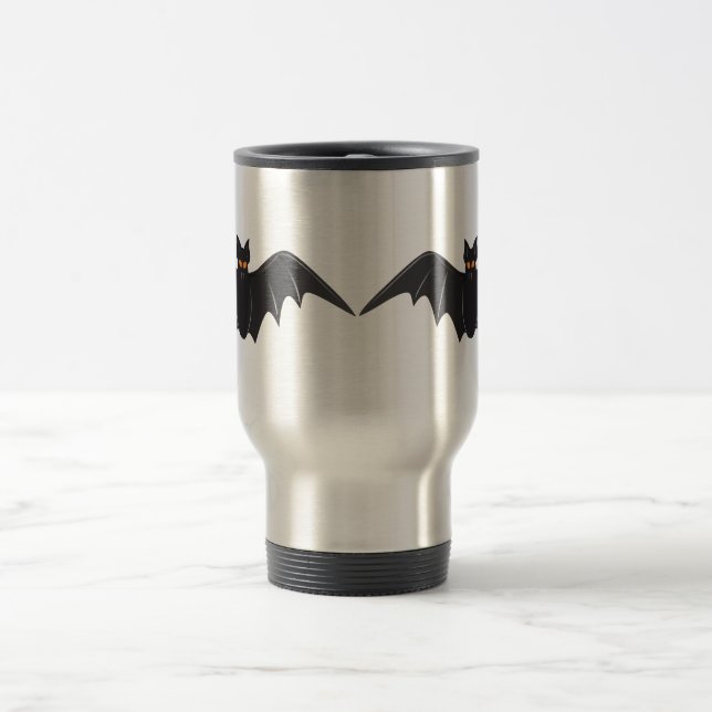 Halloween Bat Travel Mug (Center)