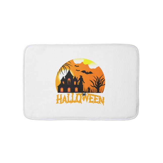 Halloween                                          bath mat (Front)