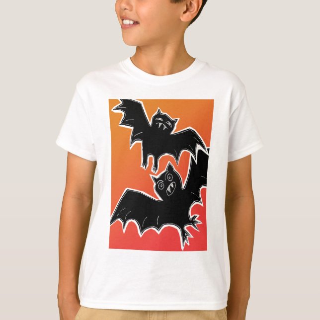 Halloween Bats 2 T-Shirt (Front)