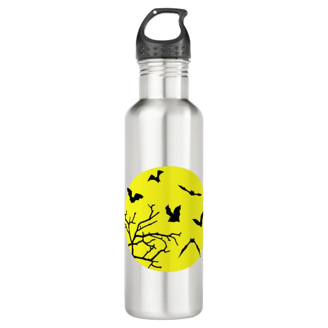 Halloween bats  710 ml water bottle (Front)