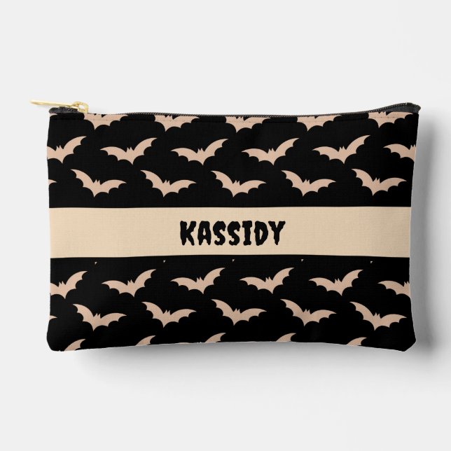 Halloween Bats Accessory Pouch (Front)