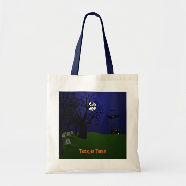 Halloween Bats and Graveyard Bag (Front)