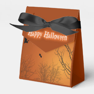 Halloween Bats and Trees Favour Box