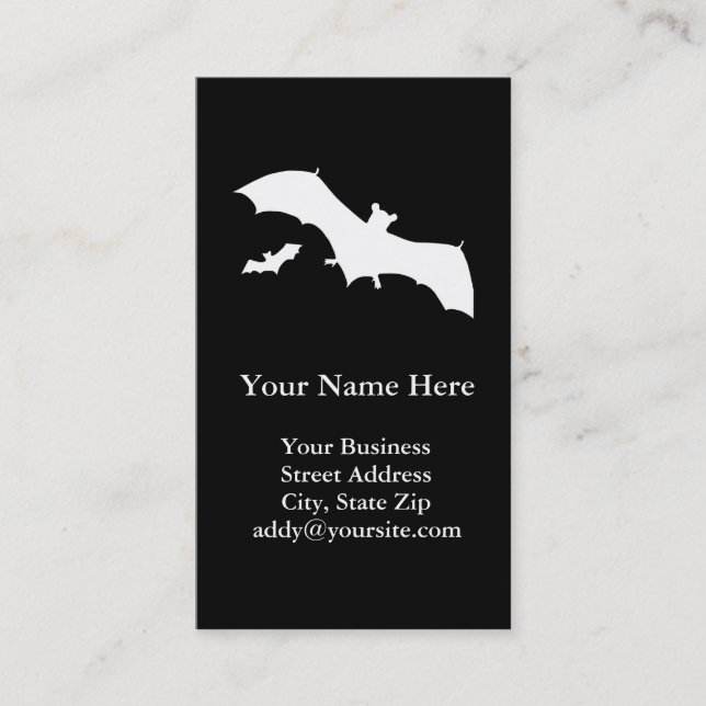 Halloween Bats Business Card (Front)