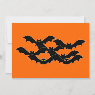 Halloween Bats Invitation