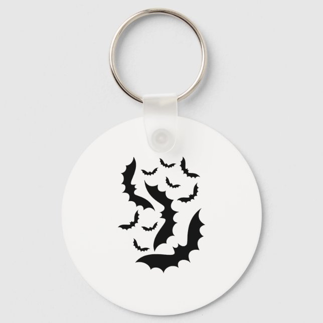 Halloween Bats    Key Ring (Front)