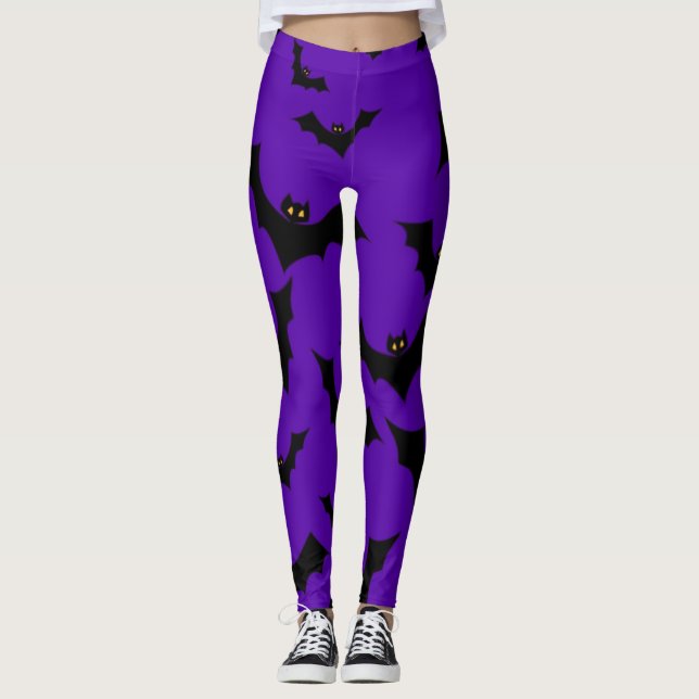 Halloween Bats Leggings (Front)