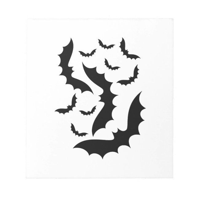 Halloween Bats    Notepad (Front)