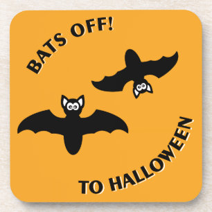 Halloween Bats Orange Coaster
