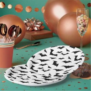 Halloween Bats Paper Plates