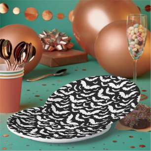 Halloween Bats Paper Plates