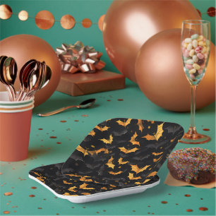 Halloween Bats Paper Plates