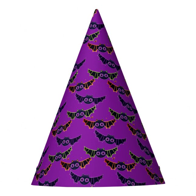 Halloween Bats Party Hat (Front)
