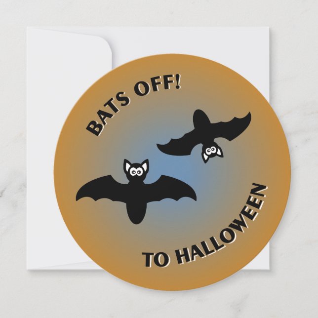 Halloween Bats Party Invitation (Front)