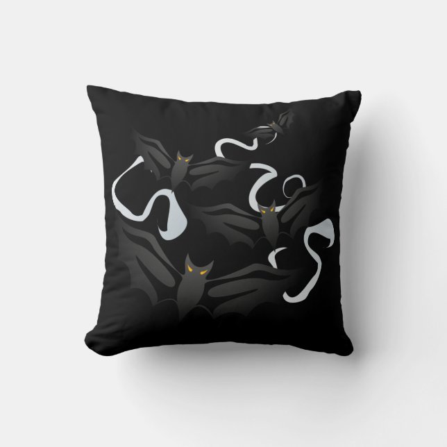 Halloween Bats Pillow (Front)