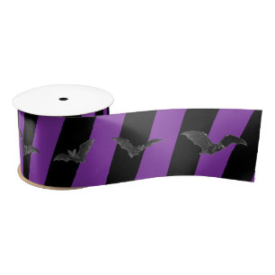 Halloween Bats Satin Ribbon
