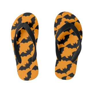 Halloween Bats Screwball Graphics Kid's Jandals