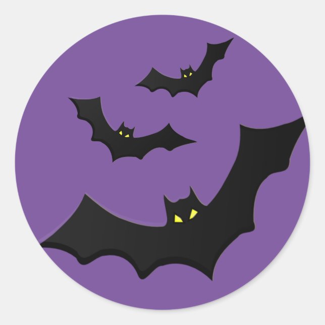 Halloween Bats Sticker (Front)
