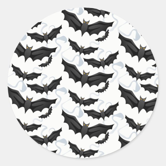 Halloween Bats Sticker (Front)