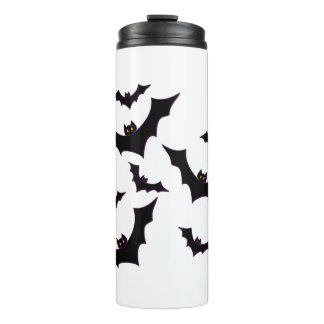 Halloween bats thermal tumbler