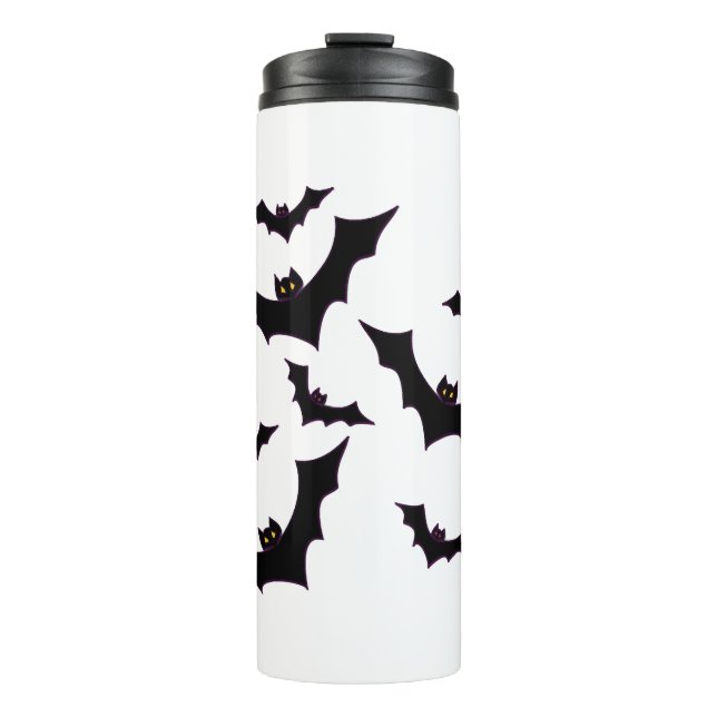 Halloween bats thermal tumbler (Front)