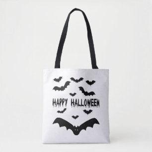 Halloween bats tote bag