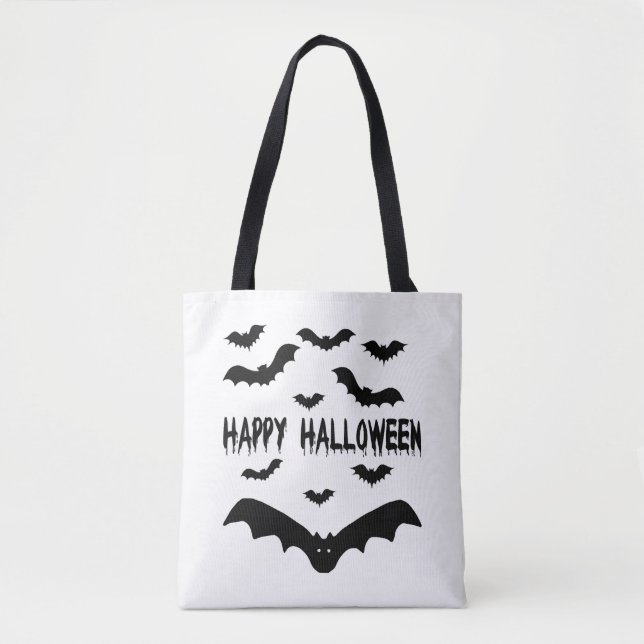 Halloween bats  tote bag (Front)