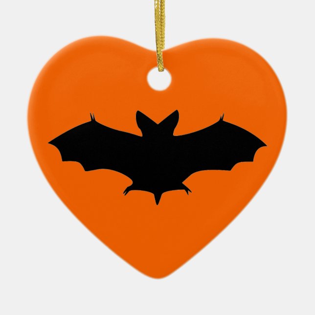 Halloween Batty Ceramic Tree Decoration (Front)
