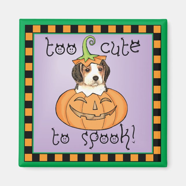 Halloween Beagle Magnet (Front)